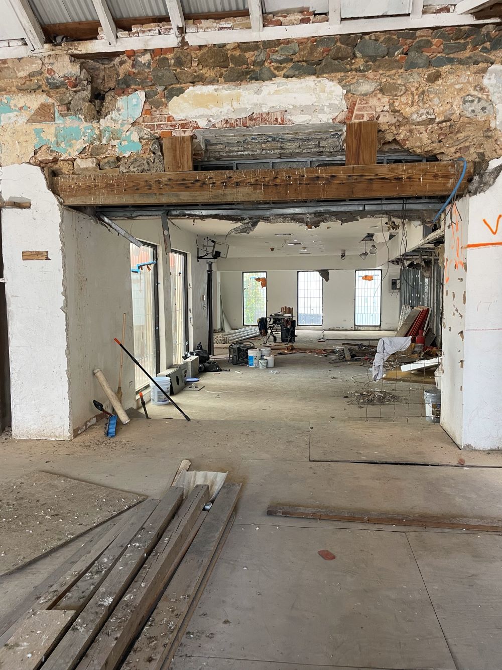 Historic hallway connecting Main Street and Back Street